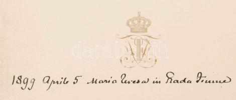 1899 Különleges fotó! Az Osztrák-magyar haditengerészet S.M.S. Kaiserin und Königin Maria Theresia p...