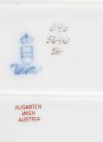 Alt Wien tálka, jelzett, kopással, 14x8 cm