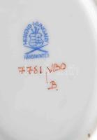 Herendi eton mintás ékszeres tálka. Jelzett, hibátlan, 9,5x7,5 cm