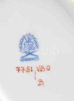 Herendi eton mintás ékszeres tálka. Jelzett, hibátlan, 9,5x7,5 cm