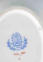 Herendi eton mintás ékszeres tálka. Jelzett, hibátlan, 9,5x7,5 cm