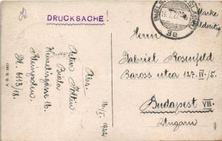 1922 Bielsko-Biala, Biala; Plac Franciszka Jozefa / square (surface damage)