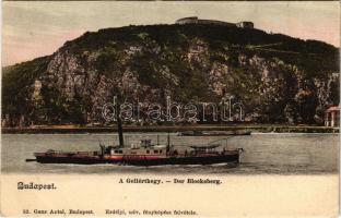 Budapest XI. Gellérthegy, Citadella, MÁV "LUKÁCS BÉLA" vontatóhajó. Ganz Antal 52. (EK)