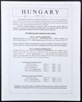 E.G. Wittenberg: Hungary 1850-1871 gyűjtemény fénymásolata