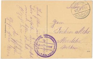 1917 Ventspils, Windau; Schloss / castle, steamship