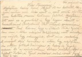 1941 A m. kir. 16. honvéd határvadász üteg sapkajelvényének képe / WWII Hungarian military art postc...