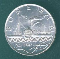 Csehszlovákia 1991. 50K Ag "Bohémia hajó" T:1