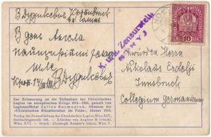 1916 Zur Erinnerung an die Teilnahme der Ukrainischen Legion im europäischen Kriege 1914-1916, gemal...