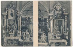 1916 Mikolajiv, Mikolajów nad Dniestrem (Lviv, Lwów, Lemberg); Wnetrze kosciola parafialnego / interior of the parish church + "K. k. Gendarmeriepostenkommando in Mikolajów a/Dn." (EK)