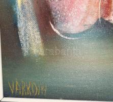 Várkonyi János (1947-): Velencei emlék, 1997. Olaj, farost. Jelzett, a hátoldalán autográf feliratta...