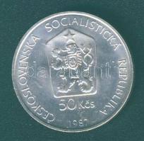 Csehszlovákia 1987. 50K Ag "Természetvédelem" T:1/2+