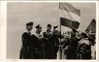 1939 Vereckei-hágó, Veretskyy pereval, Verecke Pass, Serednioveretskyy; Magyar-Lengyel baráti találkozás a visszafoglalt ezeréves határon 1939 március 16. / Hungarian-Polish meeting on the historical border, military, irredenta (fl)