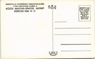 1939 Vereckei-hágó, Veretskyy pereval, Verecke Pass, Serednioveretskyy; Magyar-Lengyel baráti találk...