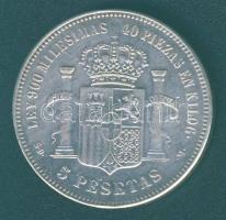 Spanyolország 1871. 5P ellenjegyes régebbi ffm hamisítványa (fake)