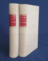 Tóth Kálmán: Tóth Kálmán összes költeményei. 1-2. kötet. [Teljes.] Pest, 1860. Heckenast Gusztáv (Landerer és Heckenast ny.) 1 t. (címkép: Tóth Kálmán portréja) + [2] + X + 284 p., X + [2] + 315 + [1] p. Első kiadás. Tóth Kálmán (1831-1881) költő, újságíró, szerkesztő, drámaíró, később Baja város országgyűlési képviselője. Tóth Kálmán a Nagy Ignác-féle ,,Hölgyfutár" című lap társulatába tartozva az 1850-es évek népszerű költőjének számított. Szüry 4714. Egységes, XX. század első felében készült egészvászon kötésben, márványmintás festésű lapszélekkel, a gerinceken aranyozott, piros címvignettával, az eredeti borítók bekötve. Jó példány.