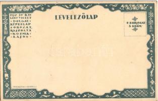 Mézeskalács. Egy jó kislány viselt dolgai képeslap sorozat I. sorozat 5. szám / Hungarian art postca...