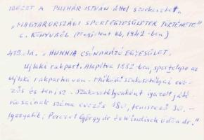 A ,,Hunnia Csónakázó-Egyesület" jelentése az 1896. évről. (Bemutatva az 1897. évi január hó 24-...