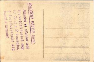 Független Magyar Demokrata Párt, Dr. Balogh István elnök. Hátoldalon "Balogh Páter üzeni: Hitün...