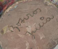 Bokros Júlia (1931-) Eozin mázas váza. Jelzett, hibátlan. .m: 15 cm