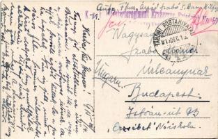 1915 Buchach, Bucsacs, Buczacz; Ulica Murarska / street, castle ruins + "K.u.K. Infanterieregim...