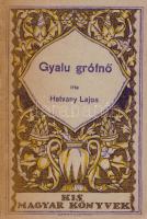 Hatvany Lajos: Gyalu grófnő. (Igaz történet, régi időkből) [Bécs] (Wien), 1921. Pegazus Könyvkiadó (W. Hamburger). 78 + [2] p. Egyetlen kiadás. Az utolsó nyomtatott oldalon az emigráns bécsi magyar kiadó könyvhirdetése. (Kis magyar könyvek. Harmadik füzet.) Fűzve, hiányos gerincű, színes, illusztrált, könyvtesttől elvált kiadói borítóban. Jó példány.