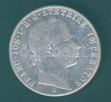 Ausztria/magyar verdejel 1863B 1Fl Ag T:3- k,ph