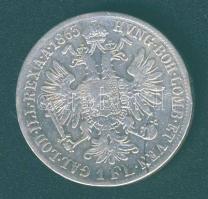 Ausztria/magyar verdejel 1863B 1Fl Ag T:3- k,ph