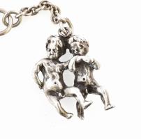 Ezüst (Ag) charm angyalos medál, 29g