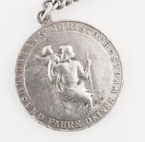 Ezüst (Ag) charm angyalos medál, 29g