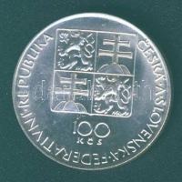 Csehszlovákia 1991. 100K Ag "Mozart halálának 200. évfordulója" T:1