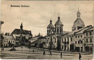 Berezhany, Brzezany, Berezsani (Galizien); Ringplatz / market square during WWI, church (EK)