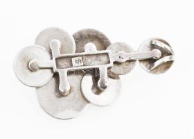 Ezüst (Ag) Bulgari medál jelzett, súly, 11,5 g