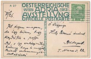 1913 Oesterreichische Adria Ausstellung Wien 1913 Officielle Postkarte A 27. Kilophot GMBH Wien / Au...