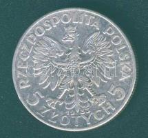 Lengyelország 1933. 5Zl Ag "Jadwiga" T:3
