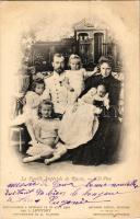 1902 La Famille Impériale de Russia / Russian royal family: Nicholas II, Alexandra Feodorovna (Alix of Hesse) and their children. L. Levitsky 1901 (fl)