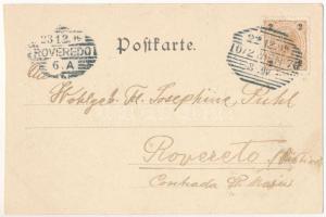 1899 (Vorläufer) Wien, Vienna, Bécs; Gruss aus / Montage with lady on a bicycle in the air at night ...