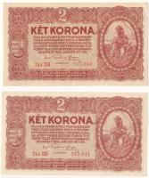 1920. 2K (2x) sorszámkövető "2aa 039 817.040 - 2aa 039 817.041" T:AU,XF Adamo K7