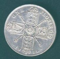 Nagy-Britannia 1916. 1Fl Ag V.György T:3