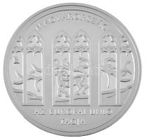 2004. 5000Ft Ag "Magyarország az Európai Unió tagja" tanúsítvánnyal, dísztokban T:PP  Adamo EM190