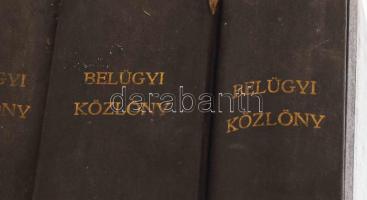 1926-1927 A Belügyi Közlöny két teljes évfolyama: XXXI. (1926.) évf. 1-55. sz. (egy kötetben) + XXXI...