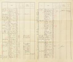 1910 Az S.M.S. Don Juan D'Austria kimutatása az 1910 márciusában fedélzetre lépett személyekről...