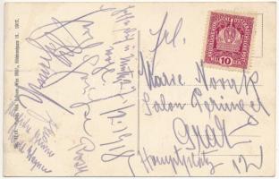 1918 Wien, Vienna, Bécs XIX. Grinzing. "A guats Glaserl Wein, A Paperl recht fein, A harbe Musi...