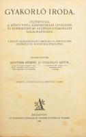 Kuntner Róbert - Gyalókay Artúr: Gyakorló iroda. Vezérfonál a könyvvitel, kereskedelmi levelezés és kereskedelmi számtan gyakorlati alkalmazására. A felső kereskedelmi iskolák IV. évfolyama számára és magánhasználatra. Összeáll.: - - . Bp., 1925, Athenaeum, VIII+239+(1) p. Második, átdolgozott és bővített kiadás. Korabeli, átkötött félvászon-kötésben, helyenként kissé foltos lapokkal.