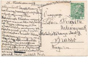 1910 Baden bei Wien. Montage with lady and swallows (fl)