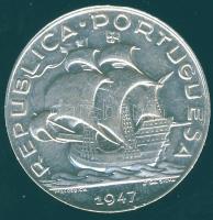 Portugália 1947. 5Esc Ag "Hajó" T:2