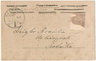 Karácsony / Golden Christmas. Art Nouveau litho postcard s: Kieszkow (fl)