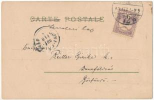 1901 Le gout / Taste. Art Nouveau litho postcard s: Kieszkow