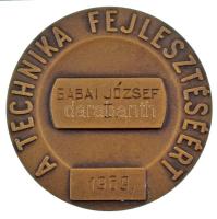 1969. "Gépipari Tudományos Egyesület / A technika fejlesztéséért" bronz emlékérem gravíroz...