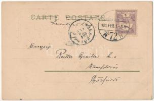 1901 Le touchet / Touch. Art Nouveau litho postcard s: Kieszkow (EK)