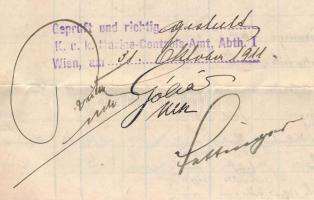 1911 Az S.M.S. Erzherzog Ferdinand osztrák-magyar hadihajó kimutatása a szeptemberben fedélzetre lép...